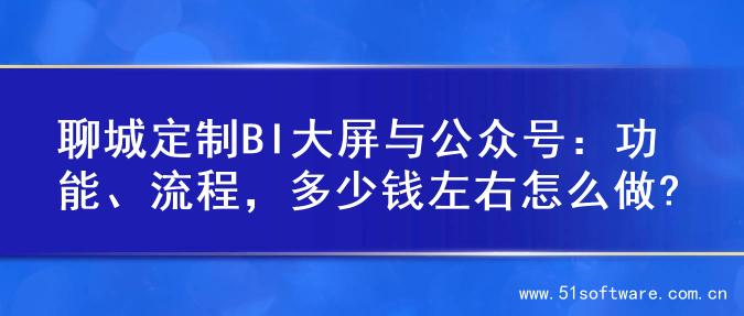 聊城定制BI大屏与公众号：功能、流程，多少钱左右怎么做?