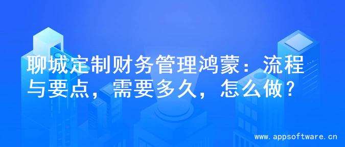 聊城定制财务管理鸿蒙：流程与要点，需要多久，怎么做？