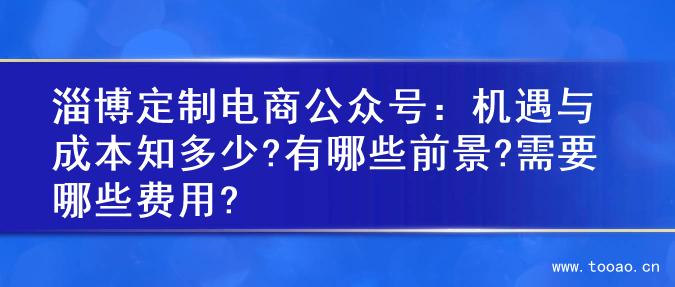 淄博定制电商公众号：机遇与成本知多少?有哪些前景?需要哪些费用?