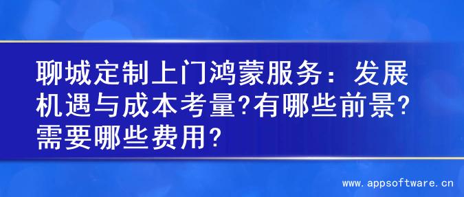 聊城定制上门鸿蒙服务：发展机遇与成本考量?有哪些前景?需要哪些费用?