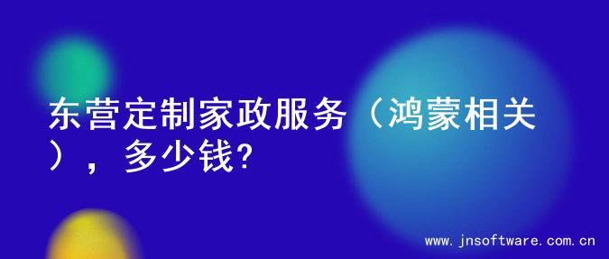东营定制家政服务（鸿蒙相关），多少钱?