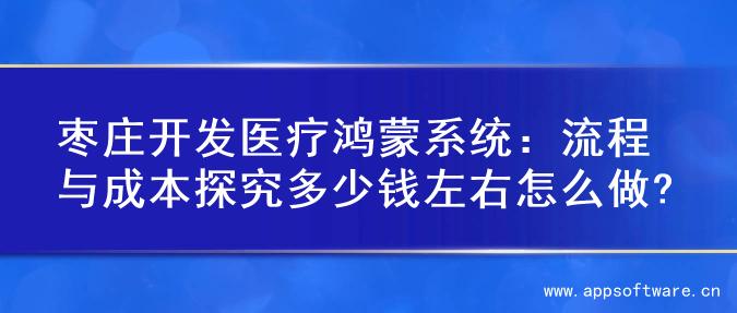 枣庄开发医疗鸿蒙系统：流程与成本探究多少钱左右怎么做?