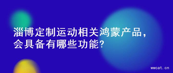 淄博定制运动相关鸿蒙产品，会具备有哪些功能?