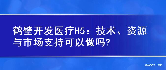 鹤壁开发医疗H5：技术、资源与市场支持可以做吗?