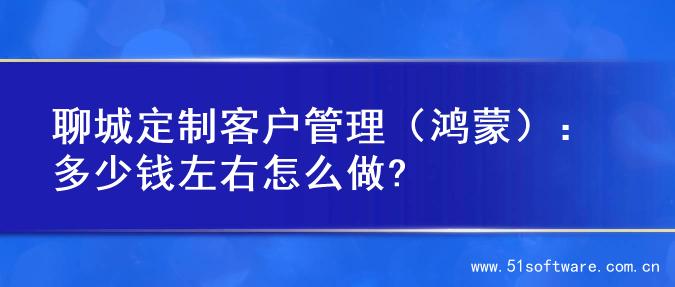 聊城定制客户管理（鸿蒙）：多少钱左右怎么做?