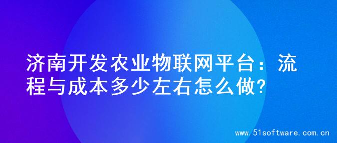 济南开发农业物联网平台：流程与成本多少左右怎么做?