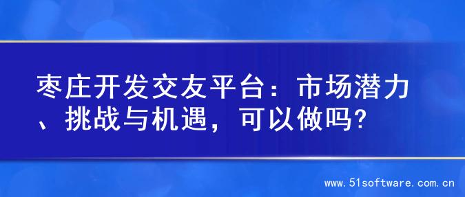 枣庄开发交友平台：市场潜力、挑战与机遇，可以做吗?
