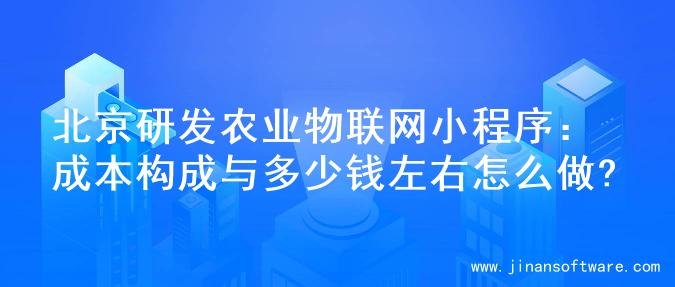 北京研发农业物联网小程序：成本构成与多少钱左右怎么做?