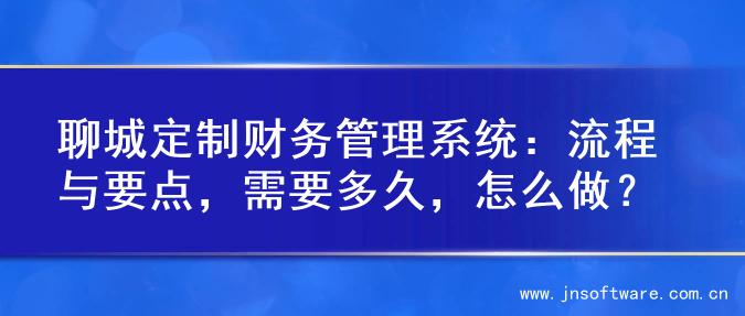 聊城定制财务管理系统：流程与要点，需要多久，怎么做？