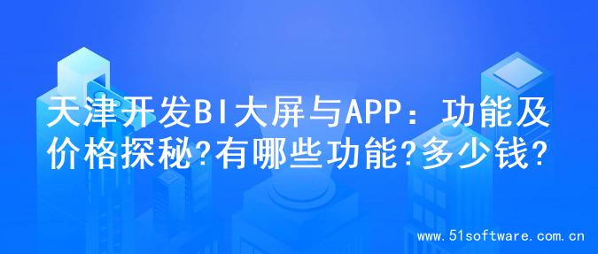天津开发BI大屏与APP：功能及价格探秘?有哪些功能?多少钱?
