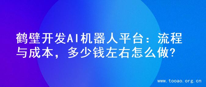 鹤壁开发AI机器人平台：流程与成本，多少钱左右怎么做?