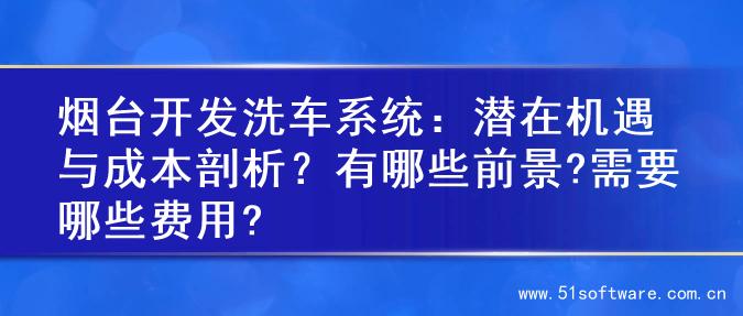 烟台开发洗车系统：潜在机遇与成本剖析？有哪些前景?需要哪些费用?
