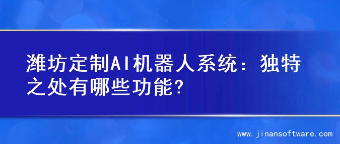 潍坊定制AI机器人系统：独特之处有哪些功能?