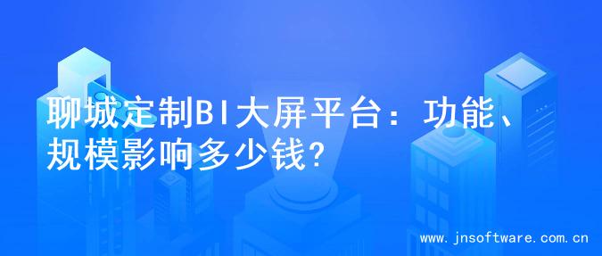 聊城定制BI大屏平台：功能、规模影响多少钱?