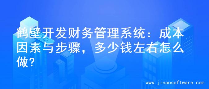 鹤壁开发财务管理系统：成本因素与步骤，多少钱左右怎么做?