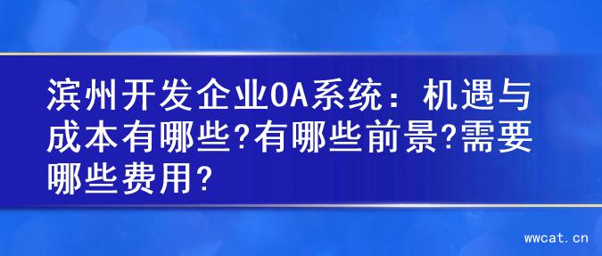 滨州开发企业OA系统：机遇与成本有哪些?有哪些前景?需要哪些费用?