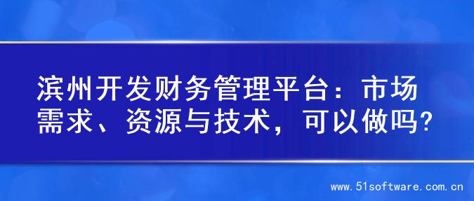 滨州开发财务管理平台：市场需求、资源与技术，可以做吗?
