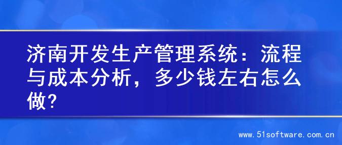 济南开发生产管理系统：流程与成本分析，多少钱左右怎么做?
