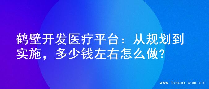鹤壁开发医疗平台：从规划到实施，多少钱左右怎么做?