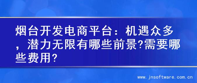 烟台开发电商平台：机遇众多，潜力无限有哪些前景?需要哪些费用?