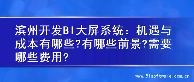滨州开发BI大屏系统：机遇与成本有哪些?有哪些前景?需要哪些费用?